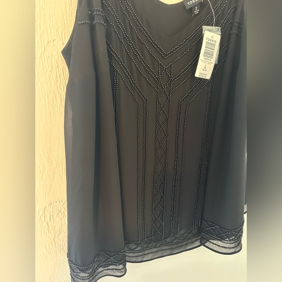 NWT beautiful beaded torrid top - Picture 3 of 10